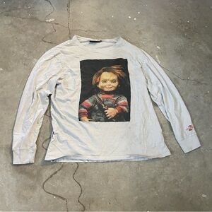 Vintage Childs Play 2 Chucky Long Sleeve T Shirt Size XL